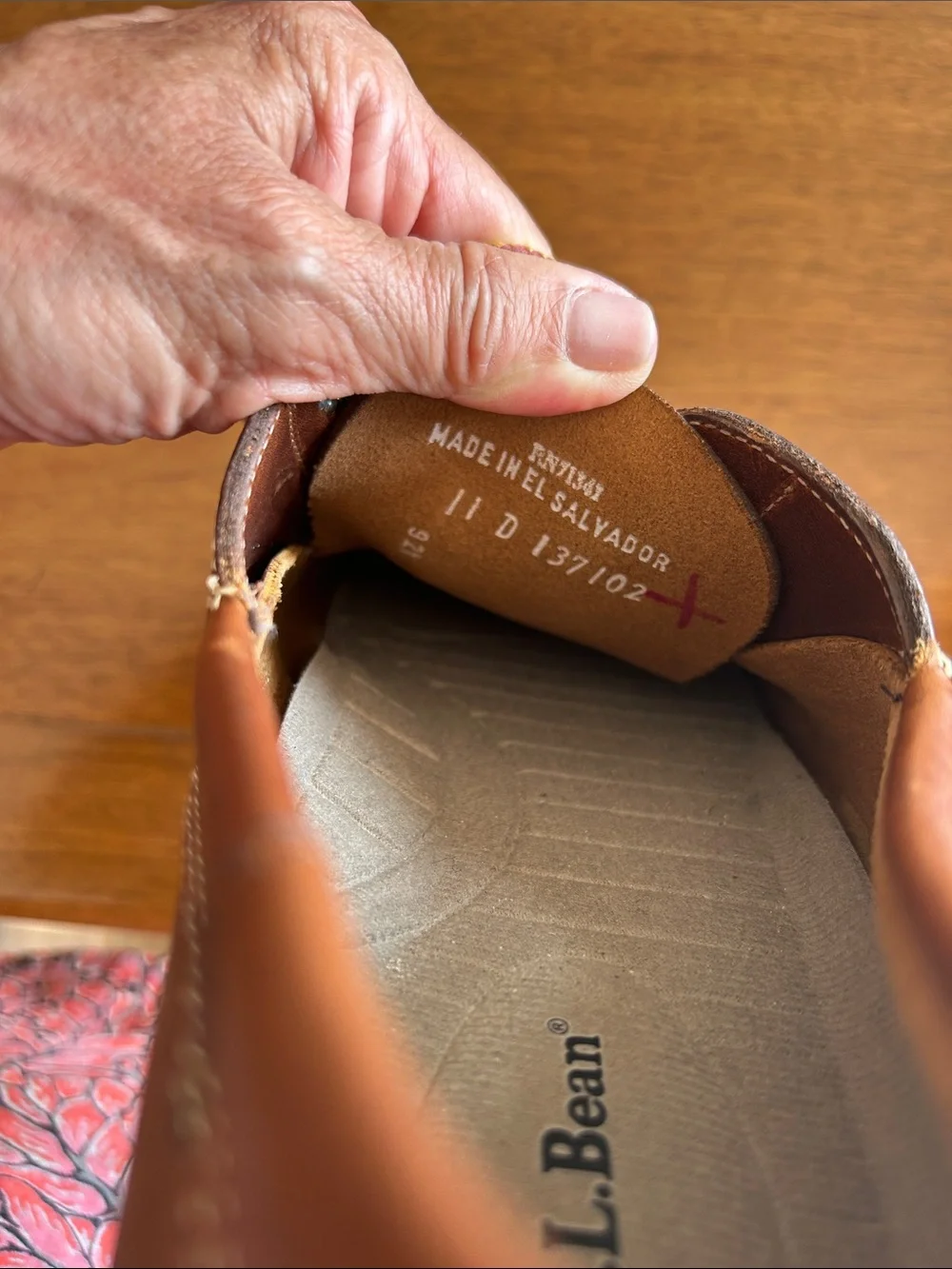 L.L. Bean Chestnut Brown Leather Men’s Boat Shoes